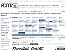 Tablet Screenshot of pl.fonts2u.com